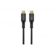 Дата кабель USB-C to USB-C powerbolt240-2m.black Promate (powerbolt240-2m.black)