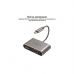Дата кабель USB-C to HDMI/VGA mediahub-c2.grey Promate (mediahub-c2.grey)