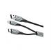 Дата кабель USB 2.0 AM to Micro 5P + Type-C 0.5m Y-Splitter 480Mbps Aluminum Alloy Gray Vention (CQGHD)