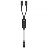 Дата кабель USB 2.0 USB-C 2in1 0.8m + sub 0.4m, 100W, C5-11 Acefast (6974316280149)