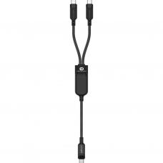Дата кабель USB 2.0 USB-C 2in1 0.8m + sub 0.4m, 100W, C5-11 Acefast (6974316280149)