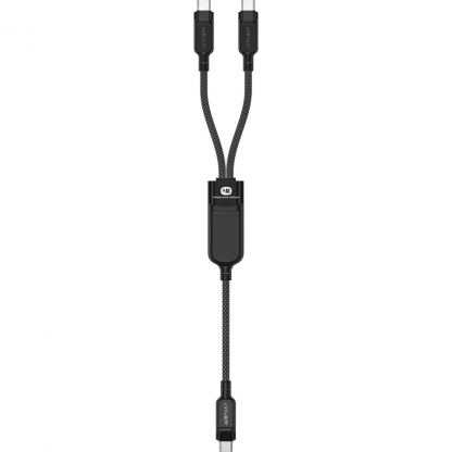 Дата кабель USB 2.0 USB-C 2in1 0.8m + sub 0.4m, 100W, C5-11 Acefast (6974316280149)