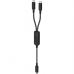 Дата кабель USB 2.0 USB-C 2in1 0.8m + sub 0.4m, 100W, C5-11 Acefast (6974316280149)