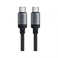 Дата кабель USB-C to USB-C 1.2m 3A aluminum alloy C20-03 Black Acefast (6974316283775)