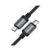 Дата кабель USB-C to USB-C 1.2m 3A aluminum alloy C20-03 Black Acefast (6974316283775)