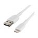Дата кабель USB 2.0 AM to Lightning 1.0m 12W PVC (2 Pack) White Belkin (CAA001BT1MWH2PK)