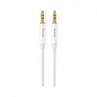 Кабель мультимедійний 3.5mm M to 3.5mm M 1.0m Silver HOCO (6931474759870)