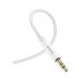 Кабель мультимедійний 3.5mm M to 3.5mm M 1.0m Silver HOCO (6931474759870)