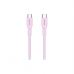 Дата кабель USB-C to USB-C 1.0m OnWire 60CL C-C 60W COLOR Braided 1m Pink Canyon (CND-CCAP60AB10PK)