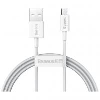 Дата кабель USB 2.0 AM to Micro 5P 2.0m Superior Fast Charging 2A white Baseus (CAMYS-A02)