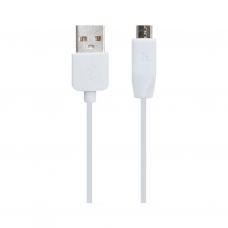 Дата кабель USB 2.0 AM to Micro 5P 1.0m 2.4A PVC X1 white HOCO (6957531032038)