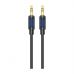 Кабель мультимедійний 3.5mm M to 3.5mm M 1.0m silicone black BOROFONE (6941991114373)