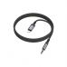 Кабель мультимедийный Lightning to 3.5mm M 1.0m grey BOROFONE (6941991118975)