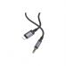 Кабель мультимедийный Lightning to 3.5mm M 1.0m grey BOROFONE (6941991118975)