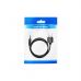 Кабель живлення USB to DC 3.5 1.0m 5V 2A PVC Black Vention (CEXBF)