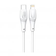 Дата кабель USB-C to Lightning 1.0m 27W High Elastic Zeus XO (NBQ239A_White)