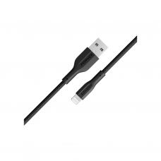 Дата кабель USB 2.0 AM to Lightning 1.0m 2A black Promate (xcord-ai.black)