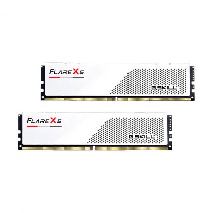 Модуль памяти для компьютера DDR5 48GB (2x24GB) 6000 MHz Flare X5 Matte White G.Skill (F5-6000J3036F24GX2-FX5W)