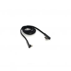 Дата кабель USB 2.0 AM to Lightning 1.0m 4.0A 90° corner black PZX (YT-PZX/V-113-M/B)