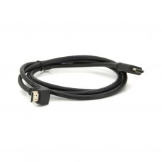 Кабель мультимедийный HDMI M to HDMI M 1.5m V1.4 90° corner black Merlion (YT-HDMI(M)/(M)HS-1.5m-90°)