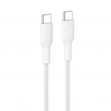 Дата кабель USB-C to USB-C 1.0m 240W white Belkin (CAB025HQ1MWH)