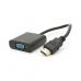 Переходник HDMI M to VGA F 0.1m 4K/2K black Voltronic (YT-C-HDMI(M)/VGA(F)-B)