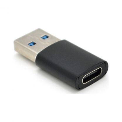 Переходник USB 3.0 M to USB-C F black VEGGIEG (TC-106)