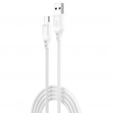 Дата кабель USB 2.0 AM to USB-C 1.0m braided white XO (NB235_C_White)