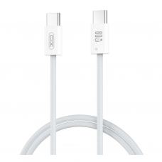 Дата кабель USB-C to USB-C 1.0m 60W white XO (NBQ273_C_White)