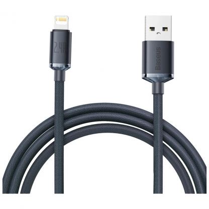 Дата кабель USB 2.0 AM to Lightning 2.0m 2.4A black Baseus (CAJY000101)
