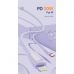 Дата кабель USB-C to Lightning 1.0m 3A purple Essager (EXCTL-CH05)