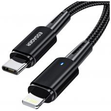 Дата кабель USB-C to Lightning 0.5m 20W black Essager (EXCTL-CGB01)
