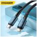 Дата кабель USB-C to Lightning 0.5m 20W black Essager (EXCTL-CGB01)