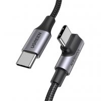 Дата кабель USB-C 2.0 to USB-C 1.0m 90° corner US334 black UGREEN (70643)