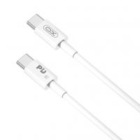 Дата кабель USB-C to USB-C 2.0m 100W white XO (CB-Q100-2CC)