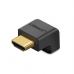 Переходник HDMI M to HDMI F 90° corner Down HD112 black Ugreen (20109)