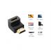 Переходник HDMI M to HDMI F 90° corner Down HD112 black Ugreen (20109)
