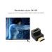 Переходник HDMI M to HDMI F 90° corner Down HD112 black Ugreen (20109)