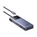 Концентратор Ugreen USB-C 7-in-1 3xUSB + 1xUSB-C + HDMI + RJ45 + PD 100W CM888 gray (45155)