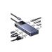 Концентратор Ugreen USB-C 7-in-1 3xUSB + 1xUSB-C + HDMI + RJ45 + PD 100W CM888 gray (45155)