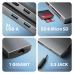 Концентратор AXAGON USBC to 3xUSB-A + HDMI + RJ45 + SD/microSD + audio + PD 100W 0.2m grey (HMC-8HLSA)