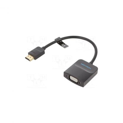 Переходник HDMI M to VGA F 0.15m black Vention (42154)