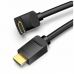 Кабель мультимедийный HDMI M to HDMI M 1.0m 90° corner black Vention (AAQBF)