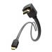 Кабель мультимедийный HDMI M to HDMI M 1.0m 90° corner black Vention (AAQBF)
