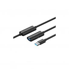 Дата кабель USB 3.0 AM/AF 5.0m Active black Vention (CBMBJ)