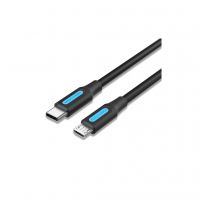 Дата кабель USB-C to Micro 5P 1.5m 2A black Vention (COVBG)