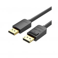 Кабель мультимедійний DisplayPort M to DisplayPort M 1.5m black Vention (HACBG)