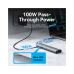 Концентратор Vention USB-C 7-in-1 USB-C PD + USB 3.2 + USB 3.0 + USB 2.0 + RJ45 + SD/TF + HDMI 0.15m (TGUHB)
