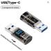 Перехідник USB 3.2 AM to USB-C F 10Gbps QC 36W PD60W with display XoKo (AC-230TCU)