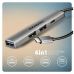Концентратор AXAGON USB-C to 1xUSB-A 5Gbps + 2xUSB-A 480Mbps + 1xUSB-C 480Mbps 0.12m aluminum (HUE-STC)